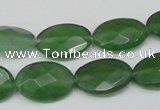 CCN229 15.5 inches 12*18mm faceted oval candy jade beads