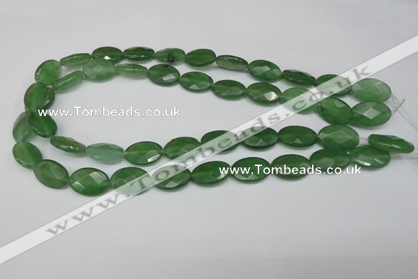 CCN229 15.5 inches 12*18mm faceted oval candy jade beads