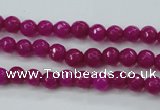 CCN2293 15.5 inches 4mm faceted round candy jade beads wholesale