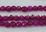 CCN2294 15.5 inches 6mm faceted round candy jade beads wholesale