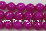 CCN2297 15.5 inches 12mm faceted round candy jade beads wholesale