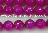 CCN2298 15.5 inches 14mm faceted round candy jade beads wholesale