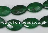 CCN230 15.5 inches 12*18mm faceted oval candy jade beads