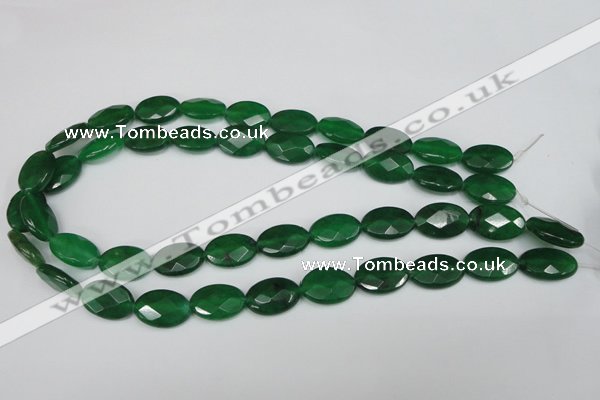 CCN230 15.5 inches 12*18mm faceted oval candy jade beads