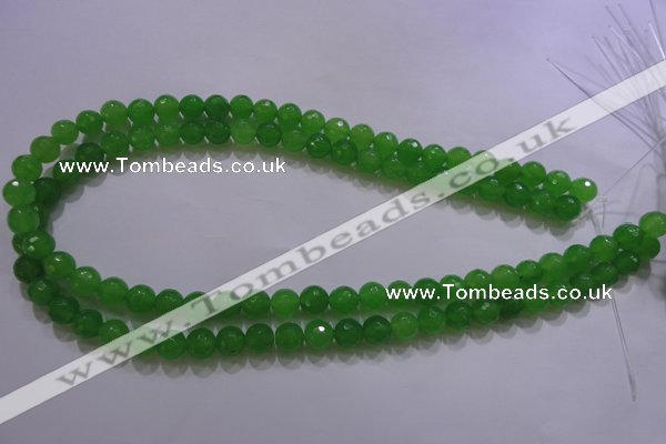 CCN2300 15.5 inches 8mm faceted round candy jade beads wholesale