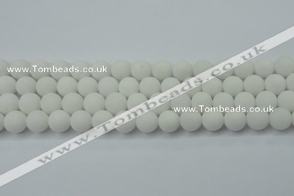 CCN2400 15.5 inches 4mm round matte candy jade beads wholesale