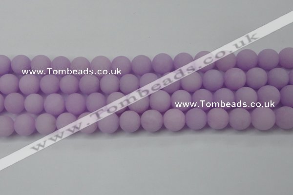 CCN2401 15.5 inches 4mm round matte candy jade beads wholesale