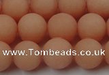 CCN2406 15.5 inches 4mm round matte candy jade beads wholesale