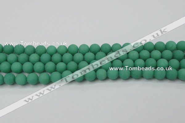 CCN2410 15.5 inches 4mm round matte candy jade beads wholesale