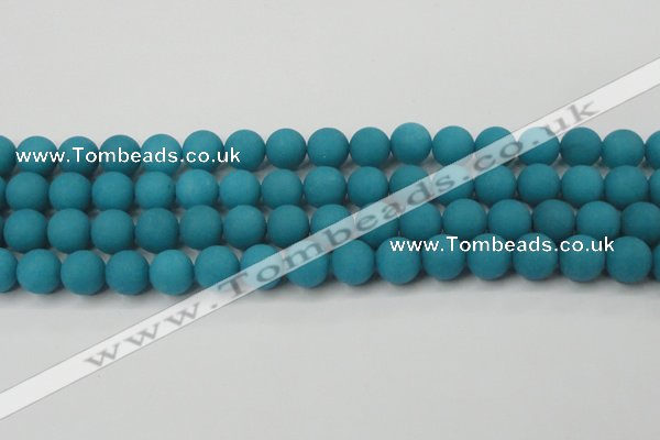 CCN2412 15.5 inches 4mm round matte candy jade beads wholesale