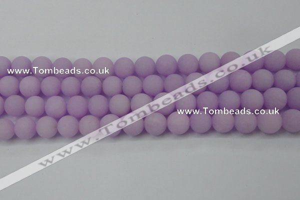 CCN2421 15.5 inches 6mm round matte candy jade beads wholesale