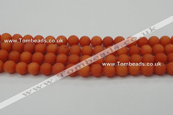 CCN2427 15.5 inches 6mm round matte candy jade beads wholesale