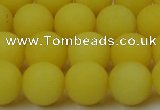 CCN2428 15.5 inches 6mm round matte candy jade beads wholesale