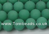 CCN2430 15.5 inches 6mm round matte candy jade beads wholesale