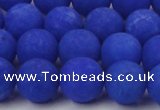 CCN2433 15.5 inches 6mm round matte candy jade beads wholesale