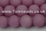 CCN2443 15.5 inches 8mm round matte candy jade beads wholesale