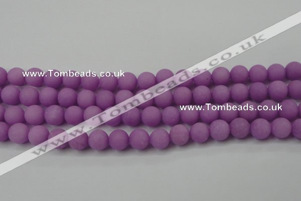 CCN2462 15.5 inches 10mm round matte candy jade beads wholesale