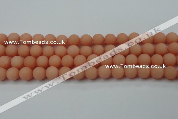 CCN2466 15.5 inches 10mm round matte candy jade beads wholesale