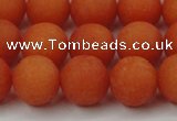 CCN2467 15.5 inches 10mm round matte candy jade beads wholesale