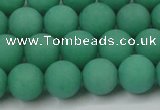 CCN2470 15.5 inches 10mm round matte candy jade beads wholesale