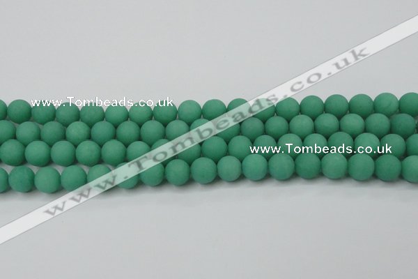 CCN2470 15.5 inches 10mm round matte candy jade beads wholesale