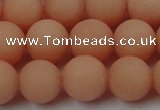 CCN2486 15.5 inches 12mm round matte candy jade beads wholesale