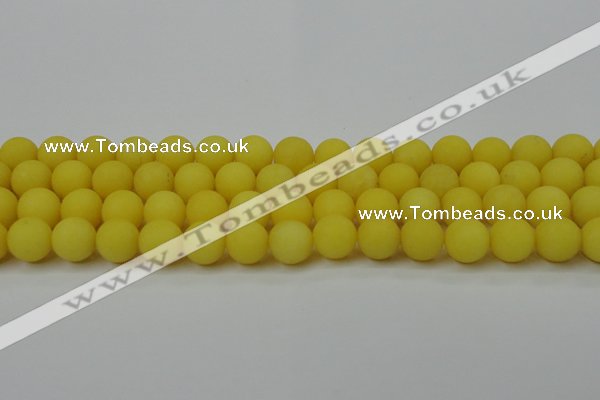 CCN2488 15.5 inches 12mm round matte candy jade beads wholesale