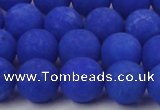 CCN2493 15.5 inches 12mm round matte candy jade beads wholesale