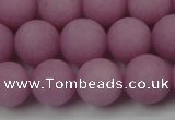 CCN2503 15.5 inches 14mm round matte candy jade beads wholesale