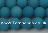 CCN2511 15.5 inches 14mm round matte candy jade beads wholesale