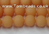 CCN2518 15.5 inches 10mm round matte candy jade beads wholesale