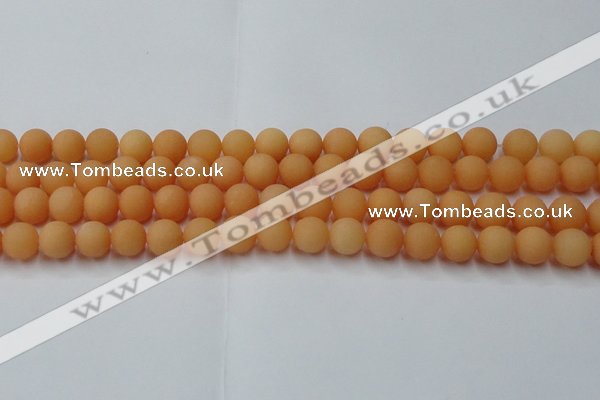 CCN2518 15.5 inches 10mm round matte candy jade beads wholesale