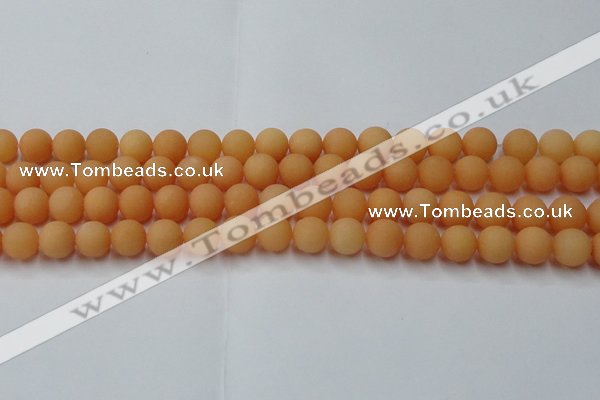 CCN2518 15.5 inches 10mm round matte candy jade beads wholesale