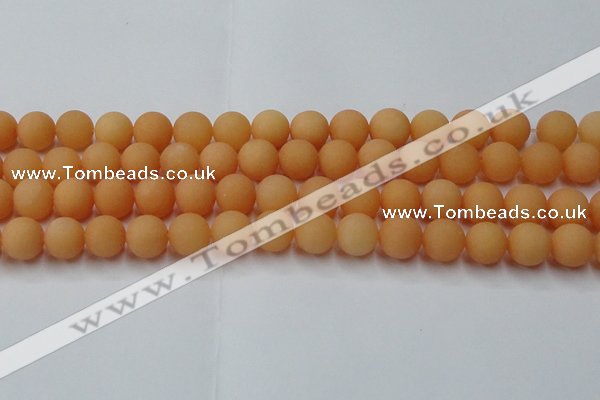 CCN2519 15.5 inches 12mm round matte candy jade beads wholesale