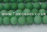 CCN2537 15.5 inches 6mm round matte candy jade beads wholesale