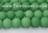 CCN2538 15.5 inches 8mm round matte candy jade beads wholesale