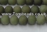 CCN2545 15.5 inches 8mm round matte candy jade beads wholesale