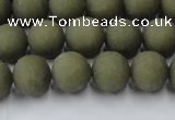 CCN2546 15.5 inches 10mm round matte candy jade beads wholesale