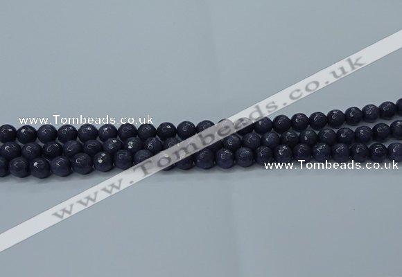 CCN2567 15 inches 8mm faceted round candy jade beads wholesale