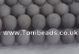 CCN2581 15.5 inches 6mm round matte candy jade beads wholesale