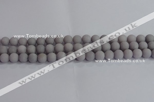 CCN2582 15.5 inches 8mm round matte candy jade beads wholesale