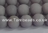 CCN2583 15.5 inches 10mm round matte candy jade beads wholesale