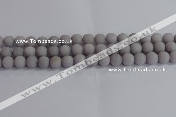 CCN2583 15.5 inches 10mm round matte candy jade beads wholesale