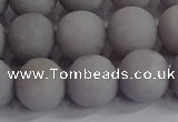 CCN2584 15.5 inches 12mm round matte candy jade beads wholesale