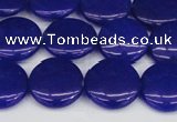 CCN2606 15.5 inches 18mm flat round candy jade beads wholesale