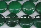 CCN2610 15.5 inches 18mm flat round candy jade beads wholesale