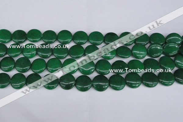 CCN2610 15.5 inches 18mm flat round candy jade beads wholesale