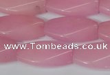 CCN2615 15.5 inches 15*30mm twisted rectangle candy jade beads