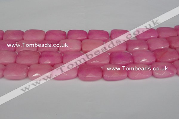 CCN2630 15.5 inches 18*25mm faceted trapezoid candy jade beads