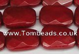 CCN2632 15.5 inches 18*25mm faceted trapezoid candy jade beads